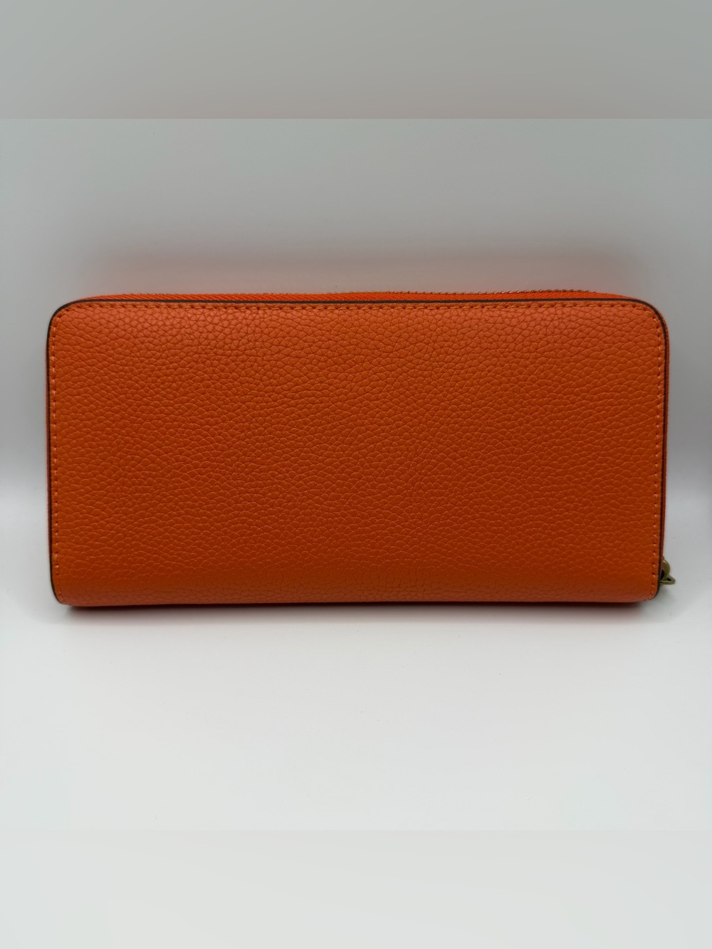 Coach Orange Continental Zip Wallet - Picture 3 of 9